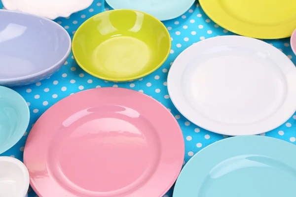 Různé nádobí na ubrus — Stock fotografie