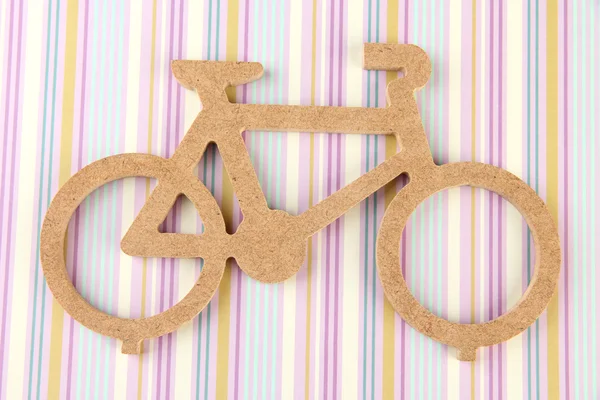 Bicicleta decorativa sobre papel —  Fotos de Stock