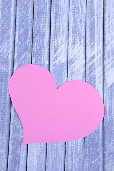 Paper hearts on wooden  background — Stock Photo, Image