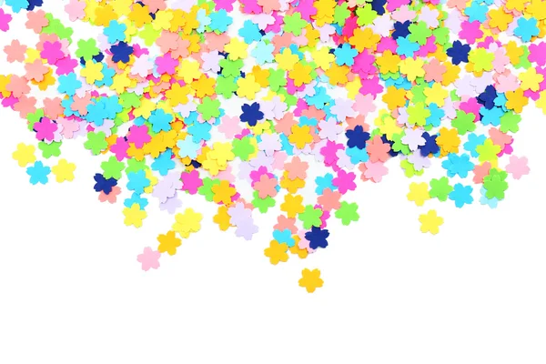 Confetti isolated on white — Stock Photo, Image