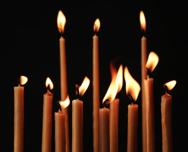 Candles in church — Stock Photo, Image