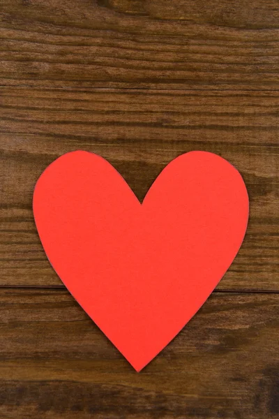 Paper hearts on wooden  background — Stock Photo, Image