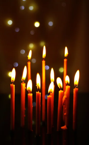 Candles in church — Stock Photo, Image