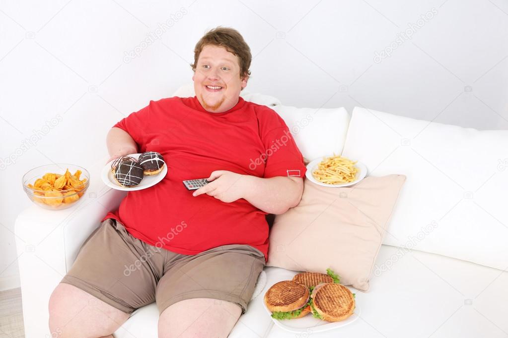 Lazy overweight male