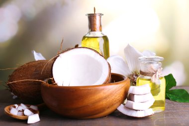 Hindistan cevizi ve Hindistan cevizi yağı ahşap tablo