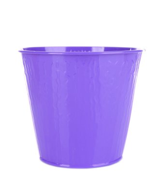 boş kova üzerinde beyaz izole