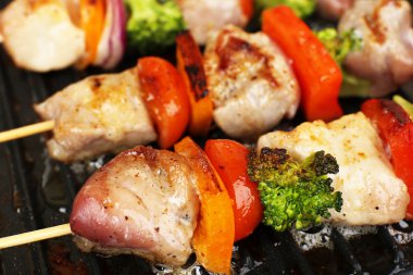 domuz kebap ızgara yakın çekim