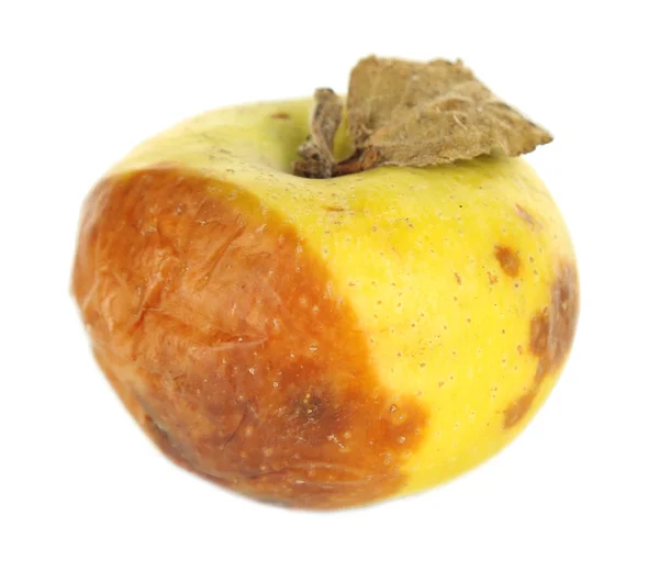 Rotte appels geïsoleerd op wit — Stockfoto