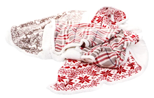 Teplé deky izolovaných na bílém — Stock fotografie