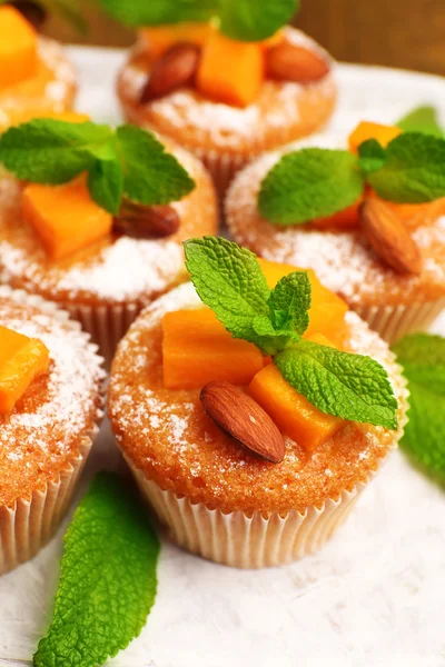 Muffin di zucca saporiti, da vicino — Foto Stock