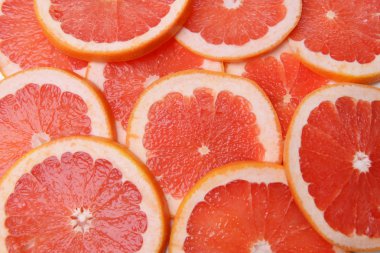 Ripe grapefruit close-up clipart