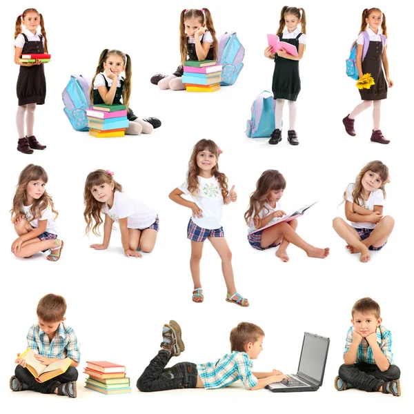 Collage de niños lindos — Stockfoto