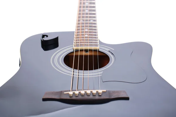 Akoestische gitaar geïsoleerd op wit — Stockfoto