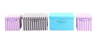 Tekstil kutuları, beyaz izole