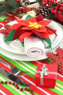 Noel tablo ayarı Festival süsleri ile yakın çekim