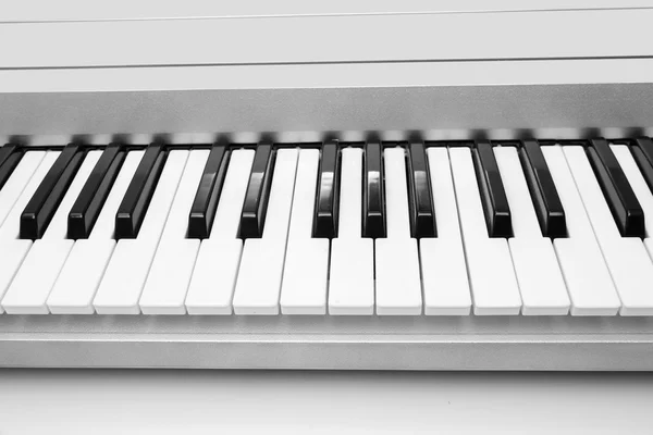 Background of synthesizer keyboard — Stock Photo, Image