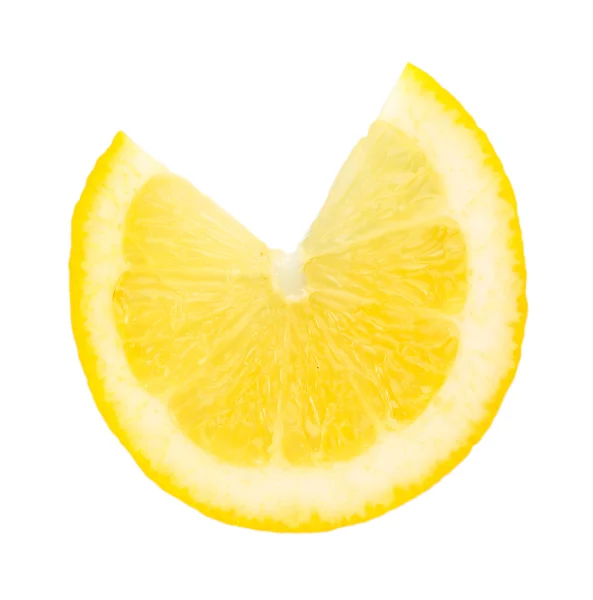 Лимон закрыть на белый — стоковое фото