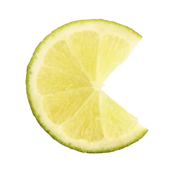 Lime close up isolated on white — Stock Photo, Image