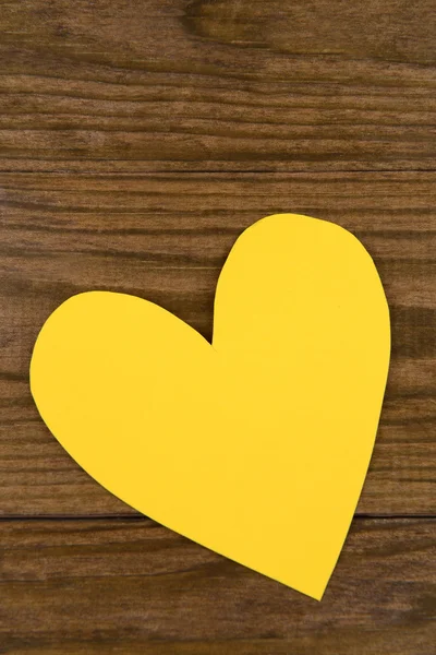 Paper hearts on wooden  background — Stock Photo, Image