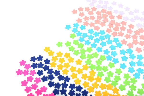 Confetti isolated on white — Stock Photo, Image