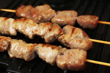 domuz kebap ızgara yakın çekim