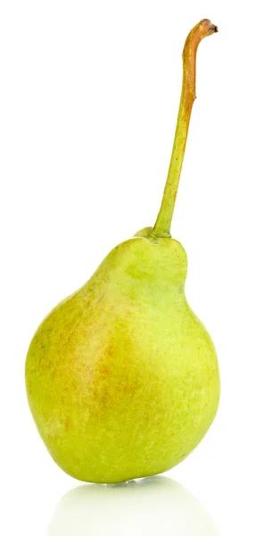 Ripe pear isolated on whit — Stock Photo, Image