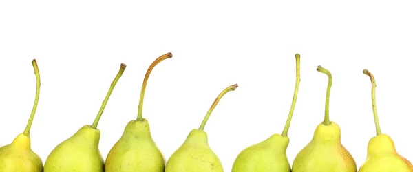 Ripe pears isolated on whit — Stock Photo, Image