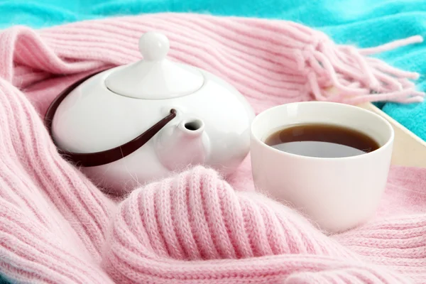 Cup and teapot — Stock Photo, Image