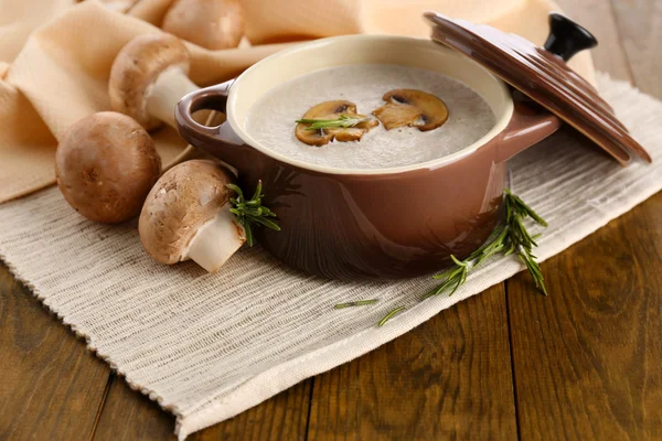 Pilzsuppe — Stockfoto