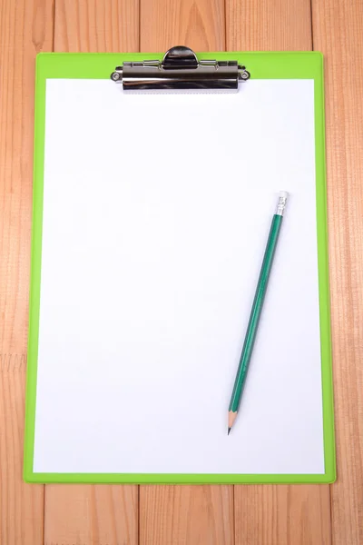 Clipboard with pencil — Stock Photo, Image