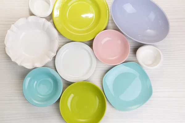 Different tableware on table — Stock Photo, Image