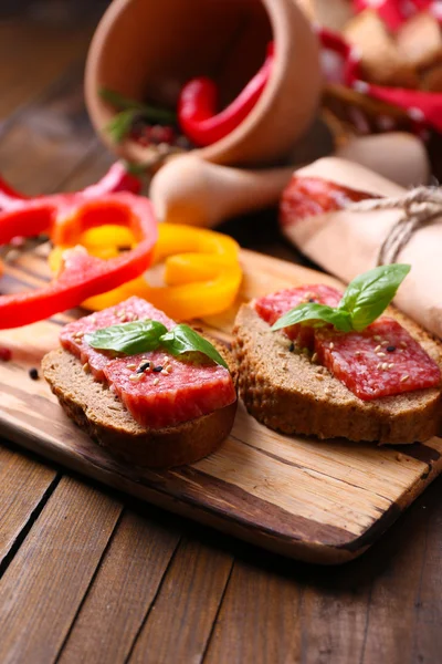 Tasty sandwiches — Stock Photo, Image