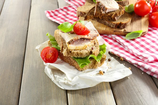 Delicious sandwiches — Stock Photo, Image