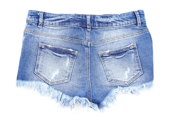 Kvinnor jeansshorts — Stockfoto