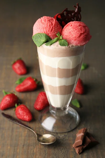 Heerlijke chocolademousse — Stockfoto