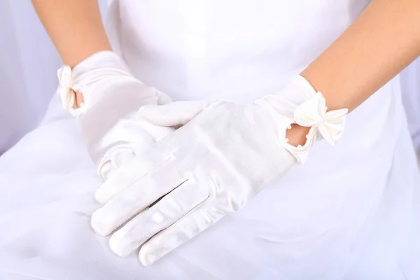 Wedding gloves — Stock Photo, Image