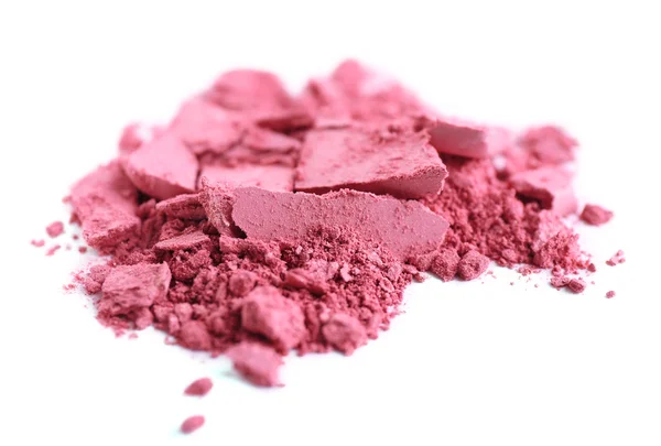 Crushed eyeshadow isolated on white — Stock Photo, Image