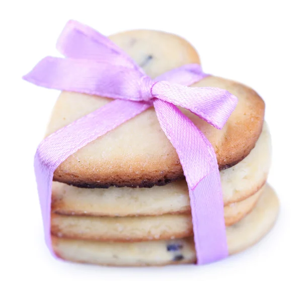 Galletas de lavanda aisladas en blanco —  Fotos de Stock