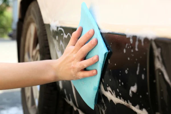 Venkovní mytí aut — Stock fotografie