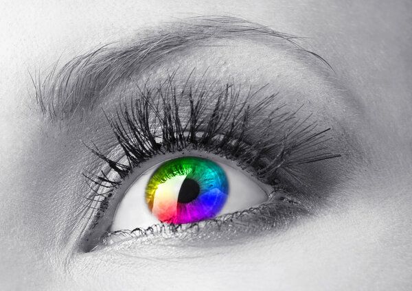 Beautiful colorful eye