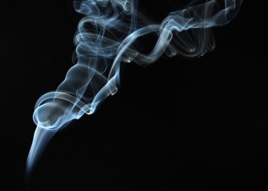 Siyah Arkaplanda Soyut Duman