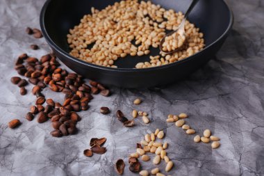 Sedir çam fıstığı Pan, ahşap tablo