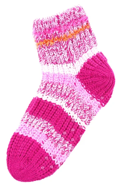 Woolen socks, isolated on white — Stock Photo, Image