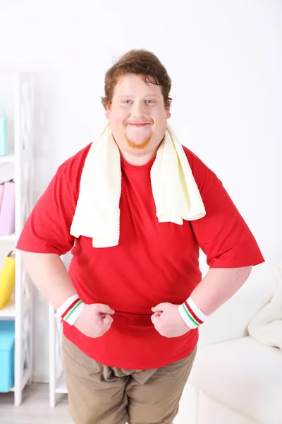 Large fitness man — Stock Photo, Image