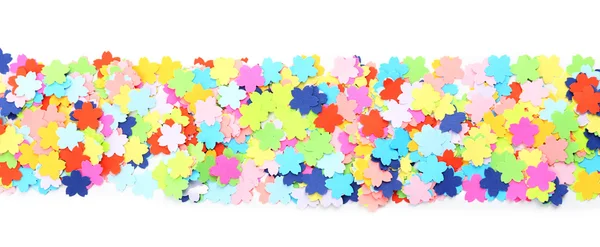 Quadro Confetti isolado em branco — Fotografia de Stock