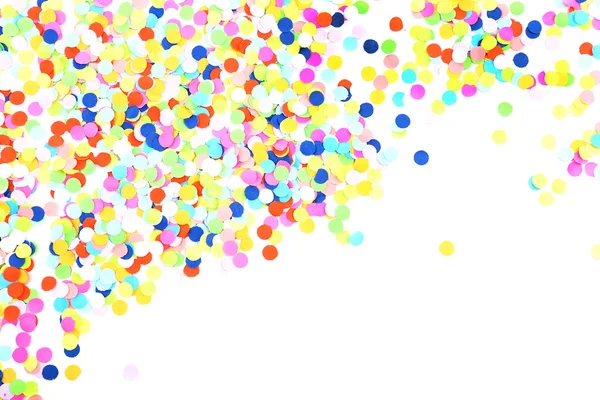 Confetti isolated on white — Stock Photo, Image