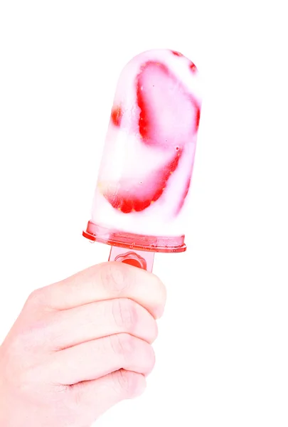 Helado de frutas aislado en blanco — Foto de Stock