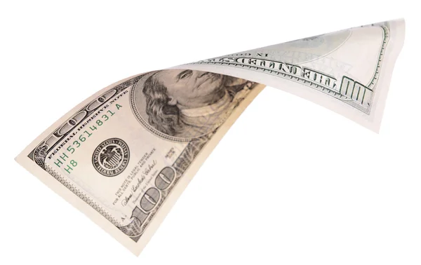 American dollars isolated on white — Stock Photo, Image