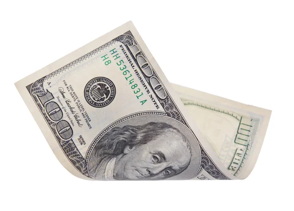 American dollars isolated on white — Stock Photo, Image