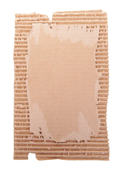 Cardboard isolated on white — Stock Photo, Image